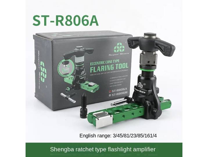 DSZH ST-R806A outil d'extension de Tube de cuivre cliquet main électrique double usage, alésoir et Kit d'outils d'évasement de trompette pour climatiseur