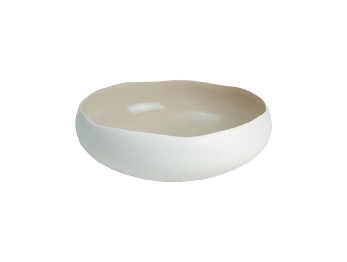 Coupe en grès de table beige 27 cm