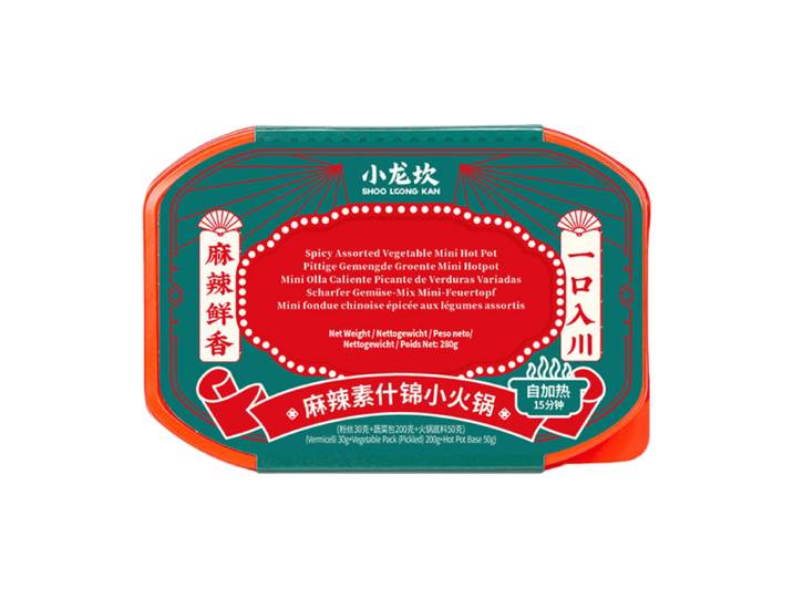 Shoo Loong Kan zelfverwarmende hotpot, mala-kruidenmix, instant hotpot, 280 g