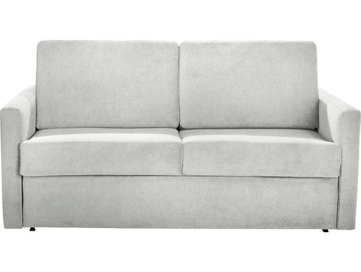 Schlafsofa OTTO HOME Goldpoint 162 cm, Dauerschläfer, Liegefläche 120/200cm , grau (hellgrau), B:162cm H:85cm T:100cm, Struktur weich: (100% Polyester);Luxus-Microfaser weich: (100% Polyester), Sofas, Schlafsofa, 2-Sitzer mit Bettfunktion, Bonell-Federkernmatratze