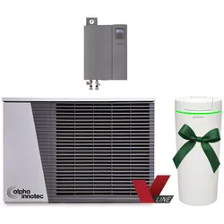 alpha innotec Luft/Wasser Wärmepumpe LWDV 91-1/3-HDV 9-1/3 inkl. GRATIS Grünbeck Enthärtungsanlage softliQ:SE18
