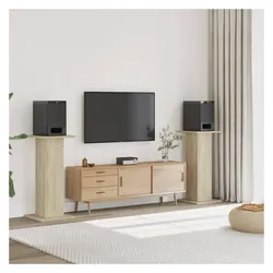 vidaXL Joy (Ständer, Nicht beweglich), Lautsprecher Ständer + Wandmontage, Braun