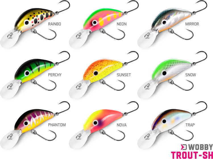 Poisson-nageur Delphin WOBBY TROUT-SH 4g/4cm/Float./NOVA 4g/4cm/Float./NOVA