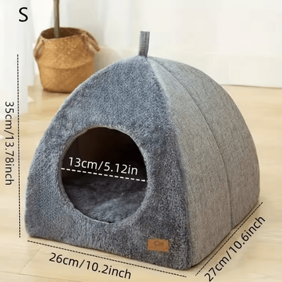 Inspire Curations CozyCave Triangle Cat House Bed s