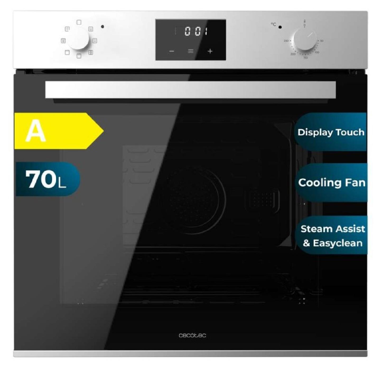 Cecotec M226001, Medium, Elektrischer Ofen, 70 l, 2800 W, 70 l, EasyClean