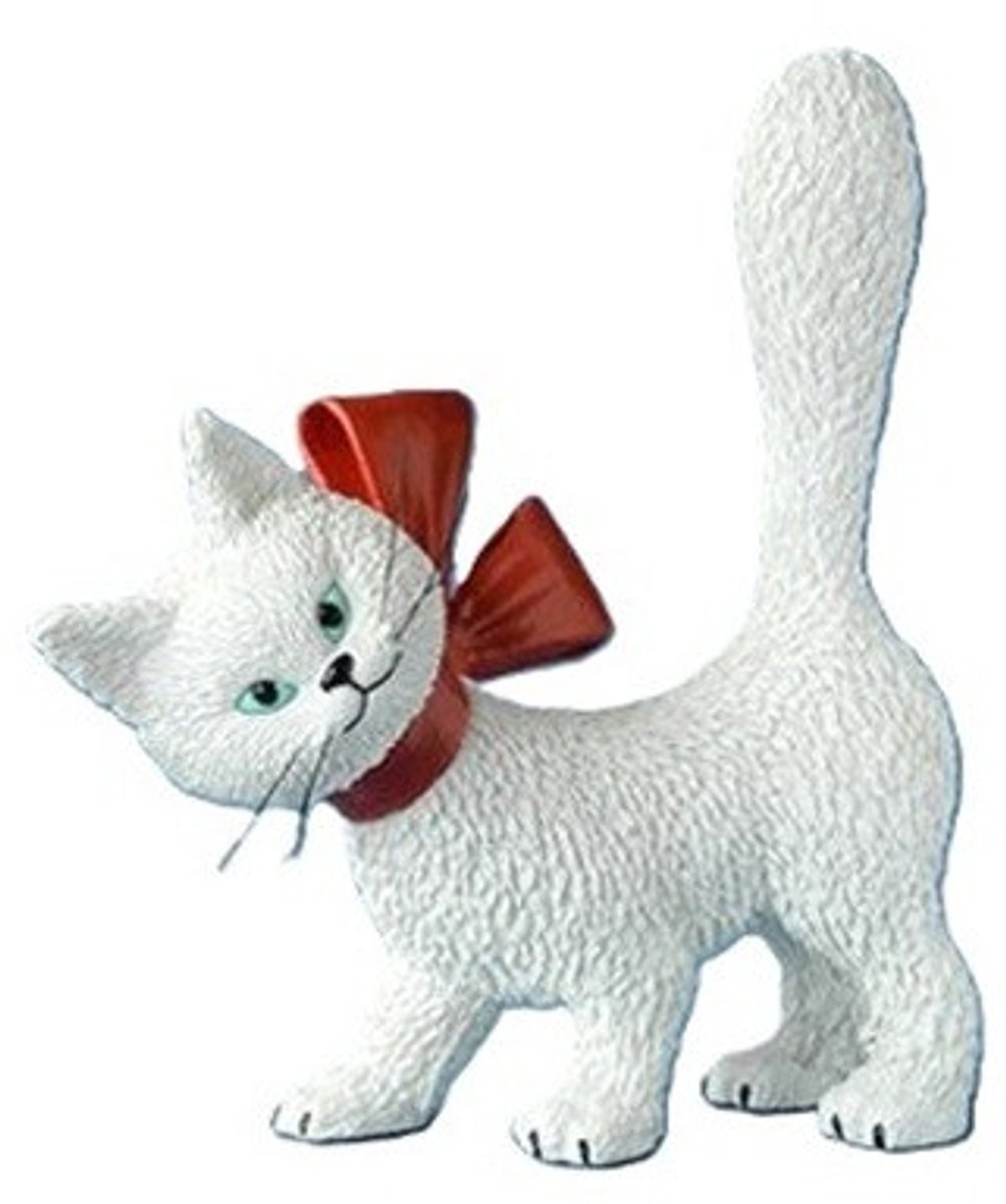 Parastone Dubout Kattenbeeldje La Minette Wit - 11 cm