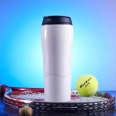 Inspired Living MagicGrip Spill Free Suction Cup Water Bottle (Anti Tip Travel Cup) white