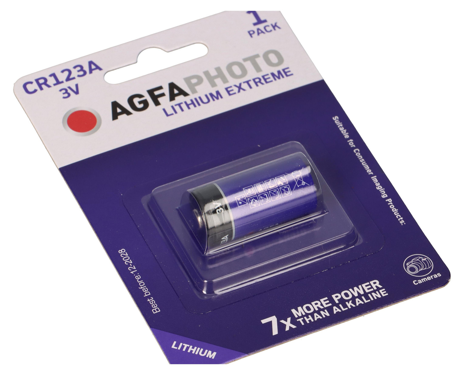 AgfaPhoto CR123A Lithiumbatterij 3V 1300 mAh
