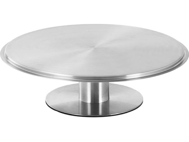 Taart serveerplateau \ inox\ \, \\xf831 cm\, draaibaar