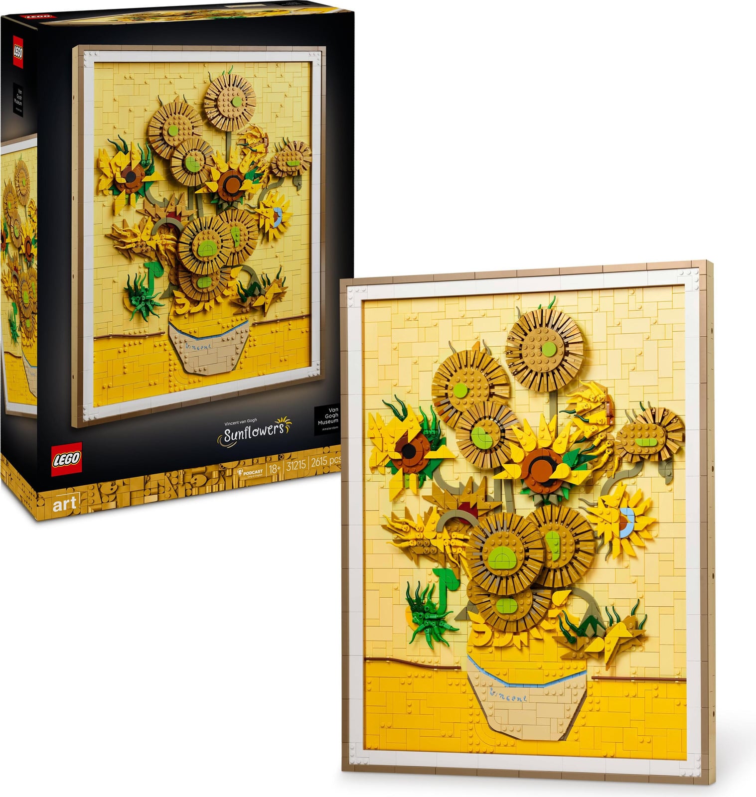 LEGO Art Vincent van Gogh Zonnebloem 31215 bouwset voor volwassenen