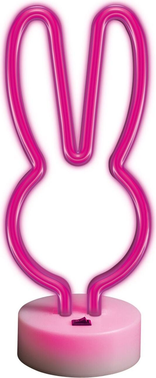 Forever Light Neon LED Nachtlampje Roze Konijn met USB-aansluiting