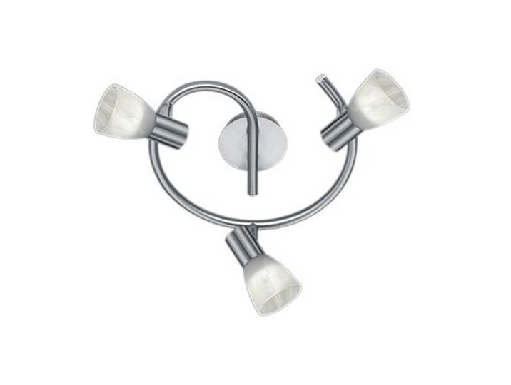 Spot LEVISTO argent-blanc 3xE14x40W\, verre\, dimensions : 21x30x30 cm\, IP20\, Trio