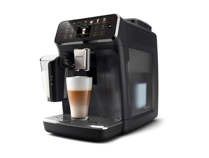 PHILIPS Kaffeevollautomat Philips Kaffeevollautomat Series 4400, EP4441/50 , schwarz, B:24,6cm H:37,1cm T:43,3cm, Kaffeevollautomaten, Kaffeevollautomat