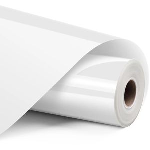 LOKLiK Bügelfolie Plotterfolie, Basic, weiß, glänzend, auf Rolle 30,5 x 180 cm