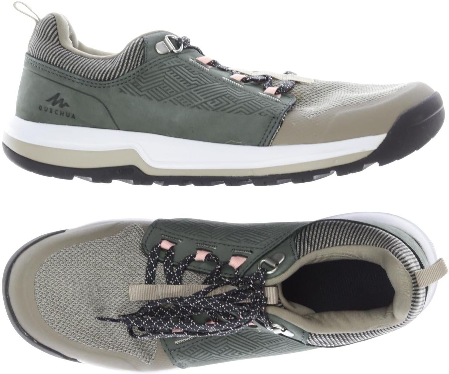 quechua Damen Sneaker, Grün, Gr. EU 41, Leder - Second Hand