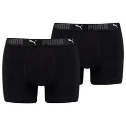 Puma 2P Sport Cotton Boxers Schwarz Baumwolle Large Herren