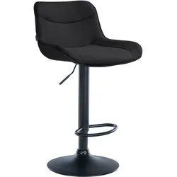 CLP Barhocker Vonore Stoff schwarz   Farbe: schwarz, Gestell Farbe: schwarz