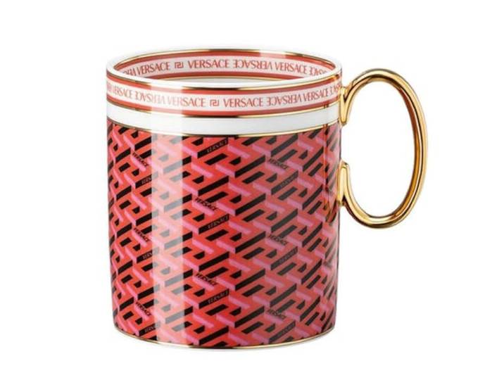 Versace La Greca Signature Red Becher mit Henkel