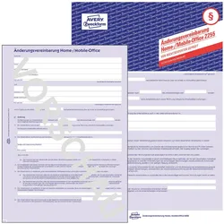 Avery, Formular, Arbeitsvertrag