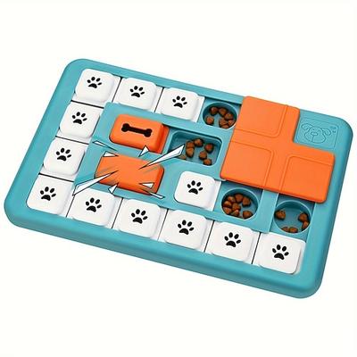 Hundepuzzlespielzeug, interaktives Leckerli-Puzzlespielzeug für Hunde zur Intelligenzförderung Geistig anregendes, funktionsloses Leckerli-Spiel mit Quietschfunktion für große, mittlere und kleine