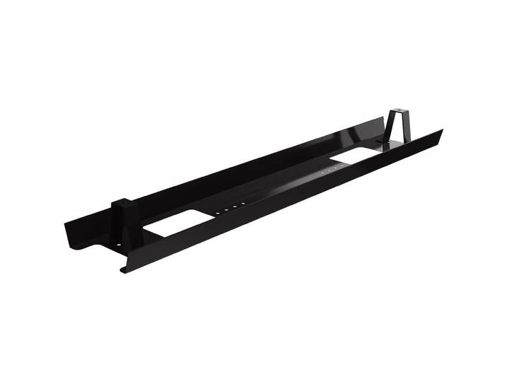 Goulotte métal d'électrification horizontale de câbles pour bureau L. 90 cm - Noir