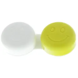 Kontaktlinsenbehälter Smiley hellgrün