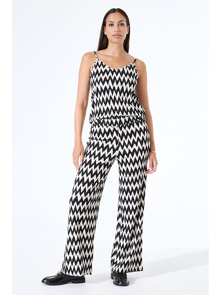 Garcia Hose in Schwarz/ Weiß - S
