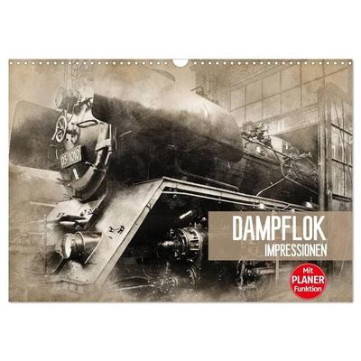 Dampflok Impressionen (Wandkalender 2027 DIN A3 quer), CALVENDO Monatskalender