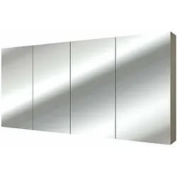 AcquaVapore Spiegelschrank, Badspiegel, Badezimmer Spiegel City 160cm braun Eich JA mit 1x 5W LED-Strahler