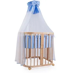 BABYBETT NATUR, 7in1 mit Matratze