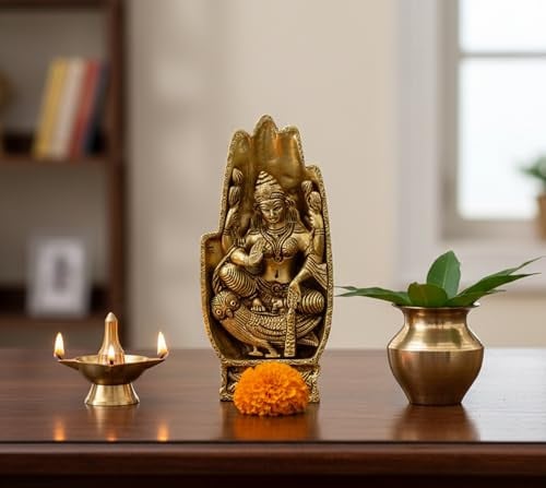 eSplanade Lakshmi Godin Beeldje Messing Goud 18 cm