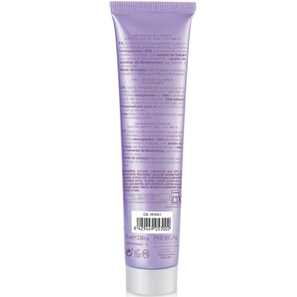 Atashi Supernight Cleansing Exfoliating Gel to Milk for All Skin Types 75mL