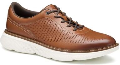 Johnston & Murphy Hayden Perf U-Throat - Mens 8 Tan Sneaker Medium