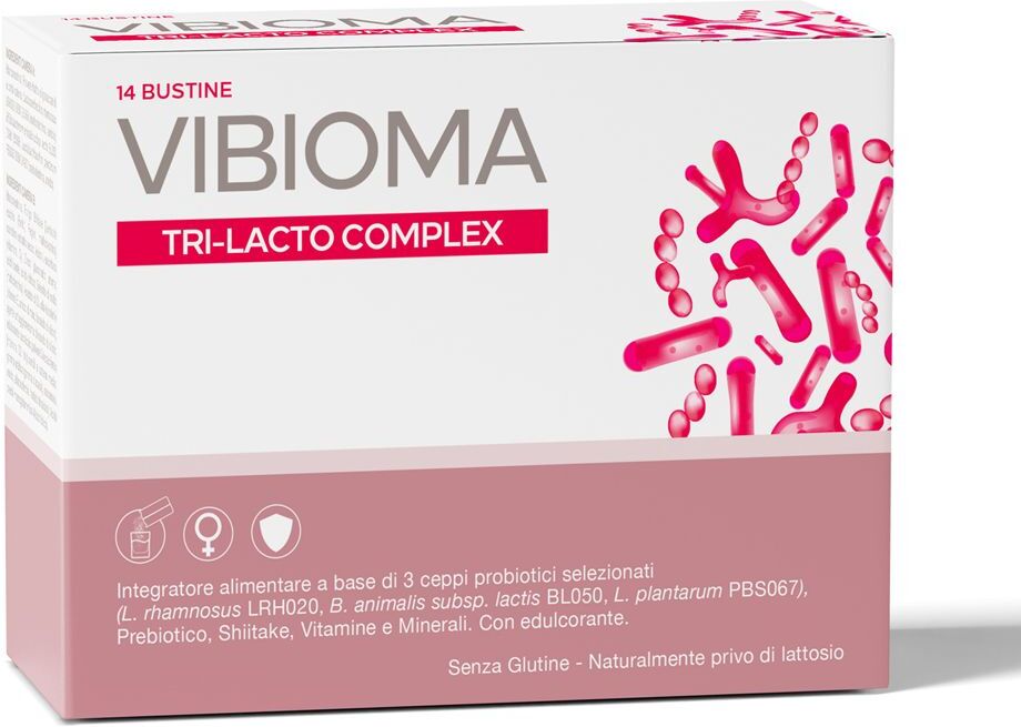 IST.GANASSINI SpA Vibioma Tri-Lacto Complex Integratore Disbiosi Vaginale 14 Bustine