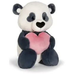 NICI 62611 Kuscheltier Love Panda mit Herz 50 cm schwarz weiß