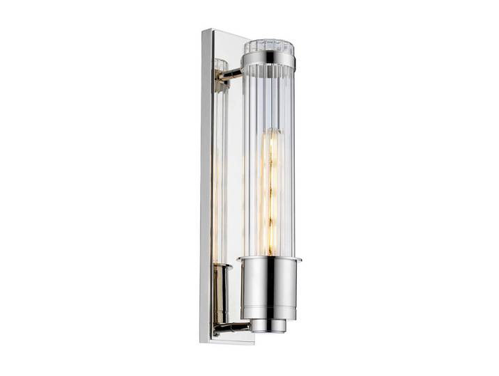 Elstead Lighting Badezimmer-Wandleuchte Elstead Wellington, Chromfarben, Glas, Metall, 8.1x40x12.1 cm, RoHS, Lampen & Leuchten, Innenbeleuchtung, Wandleuchten, Spiegelleuchten