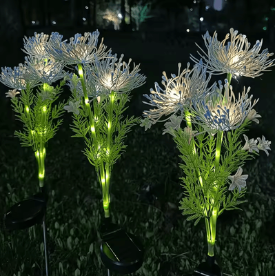 Inspire Curations Solar Shore Flower Garden Lights Waterproof Outdoor Lawn Decor blue 1pc