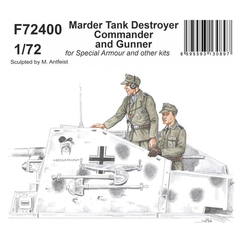 CMK Marder Tank Destroyer Commander and Gunner 1/72 (F72400)
