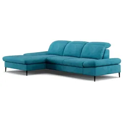 COTTA Ecksofa mit Funktion Serra Stoff Azure