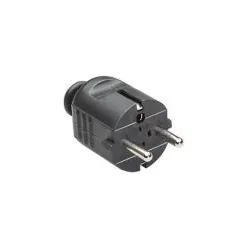 Bachmann 910.170 Schutzkontaktstecker zentral, schwarz 910170