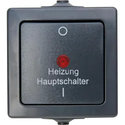 Kopp 565315003 NAUTIC - Heizungshauptschalter, Farbe: anthrazit
