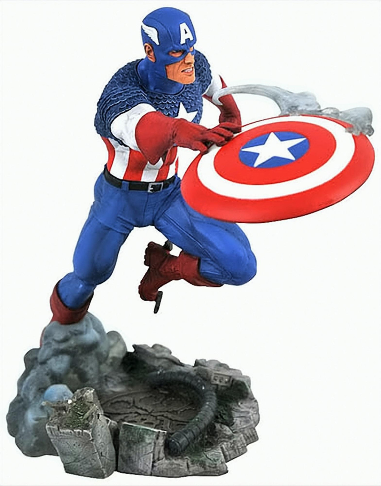 Diamond Select Marvel Comic Gallery Captain America PVC-beeldje, 25 cm