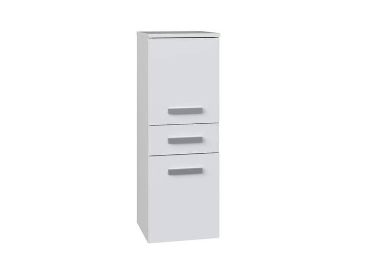 NINA - Meuble salle de bain 2 portes + 1 tiroir - 30x30x85cm - Colonne basse rangement SDB
