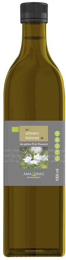 AMAZONAS Schwarzkümmelöl Bio 1000 ml Öl