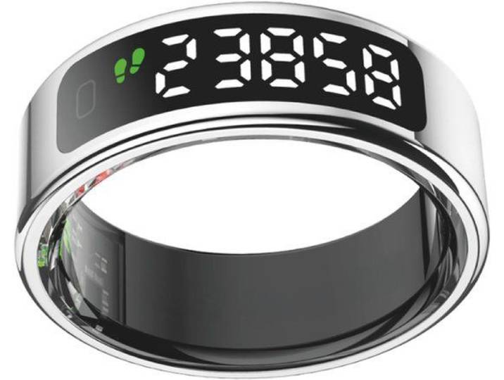 NOLATR Smart Ring ELITE VUE - Maat 12 - Zilver