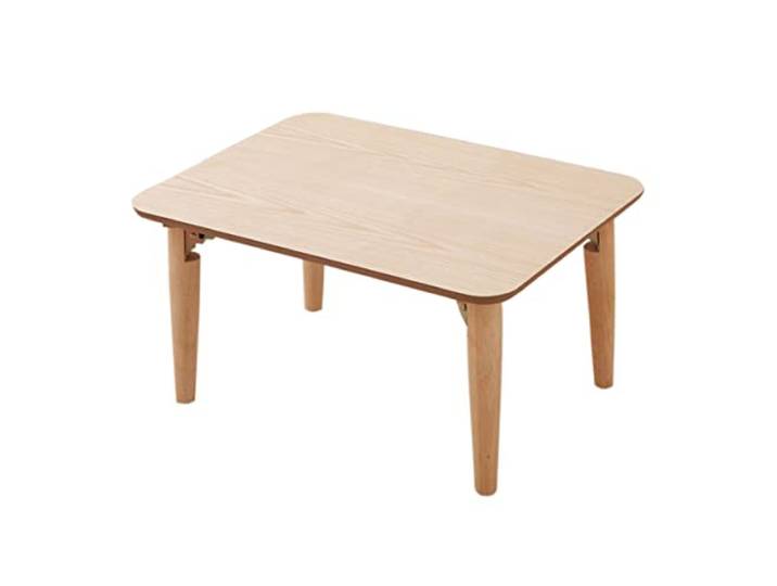 EMOOR Couchtisch aus Holz, Klappbar, Klein-Rechteck, Naturfarben