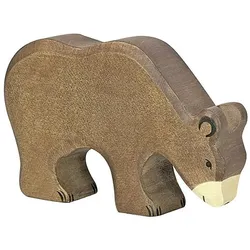 Holztiger Braunbär, fressend