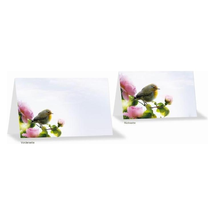 Komma³ Tischkarte "Grünfink" 11 x 4,5 cm 8er Beutel (8 Stk.) (56-001)