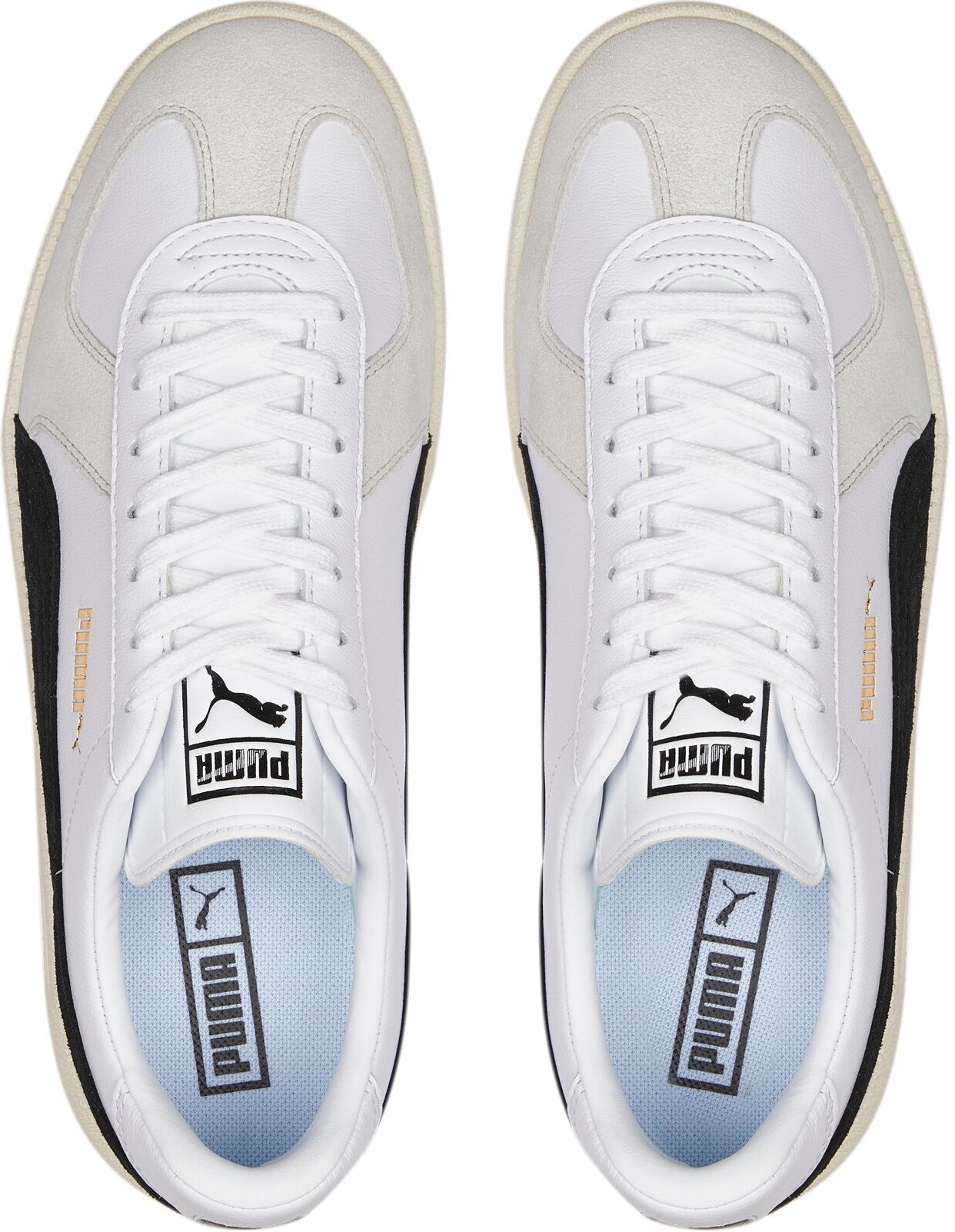 Sneaker PUMA "ARMY TRAINER", Damen, Gr. 41, Textil, weiss (puma weiß, nimbus cloud), Leder, unifarben, Schuhe Sneaker puma weiß, nimbus cloud 41, Textil