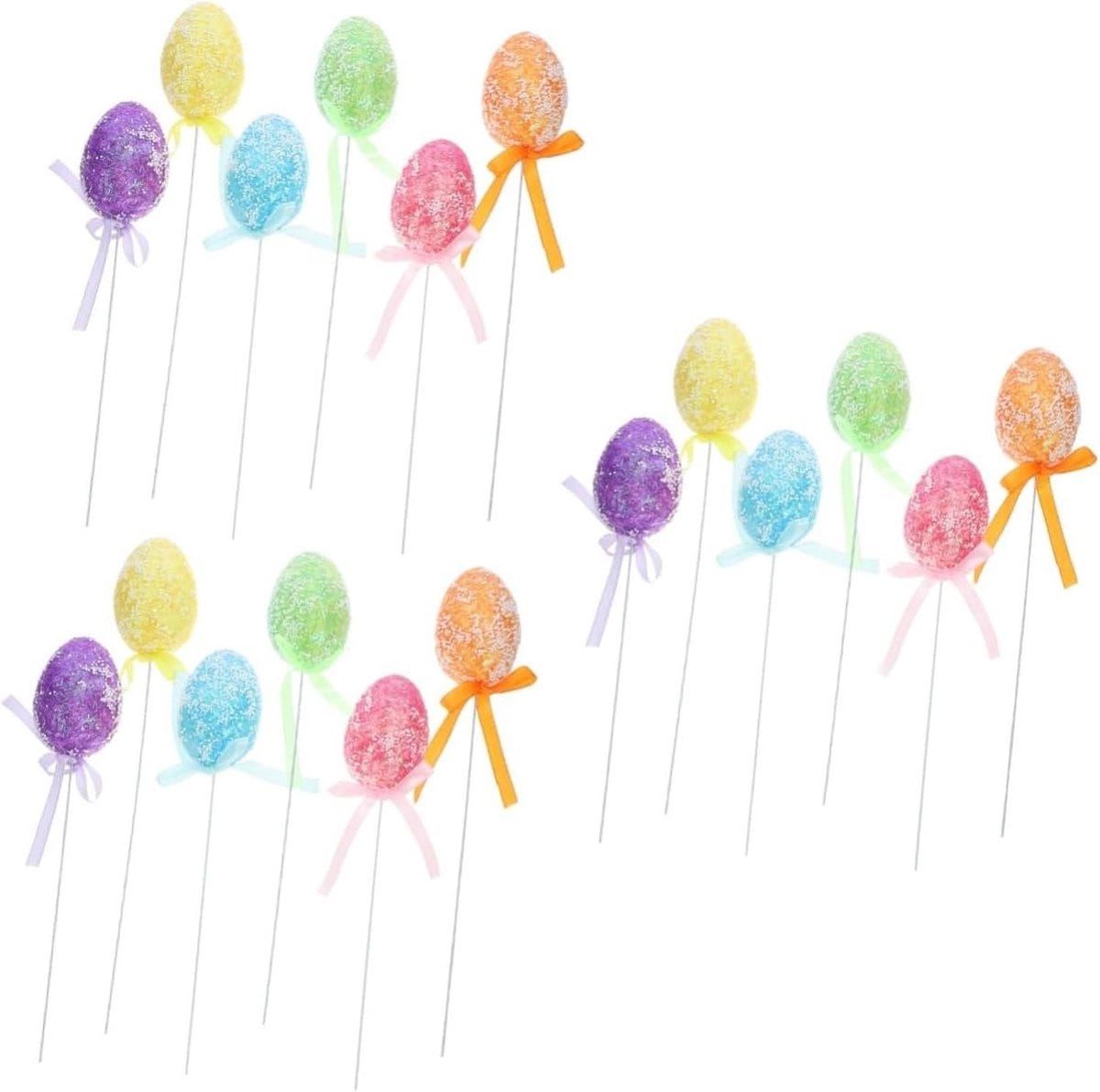 Paastakken met kunstmatige eieren voor paasdecoratie, 19 cm